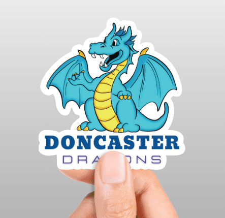 doncaster dragons sticker 3"x3"